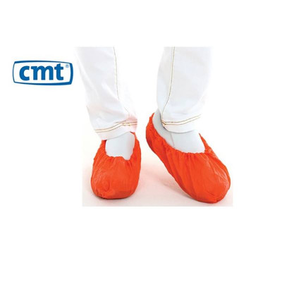 CMT PE Shoe Cover, Red, 360x150mm 40 micron, roughened 2000