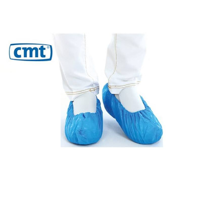 CMT CPE Shoe cover Blue 360x150mm 30micron Roughened 2000 Pieces