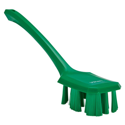 Vikan UST 4196-2 washing-up brush, large green, green, long