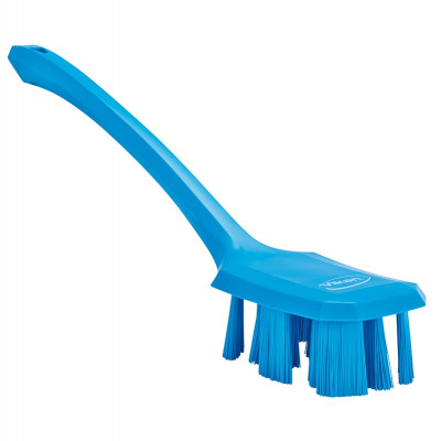 Vikan UST 4196-3 washing-up brush, large blue, blue, long