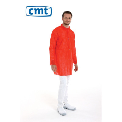PP Non Woven Visitor Jacket Red XL 40 Gr. 100 St.