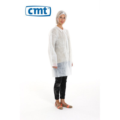 PP Non Woven Visitor Jacket White M 30 Gr. 100 St.