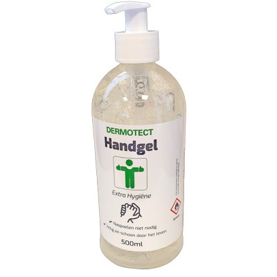 Dermotect Handgel Extra hygiene with pump 500ml